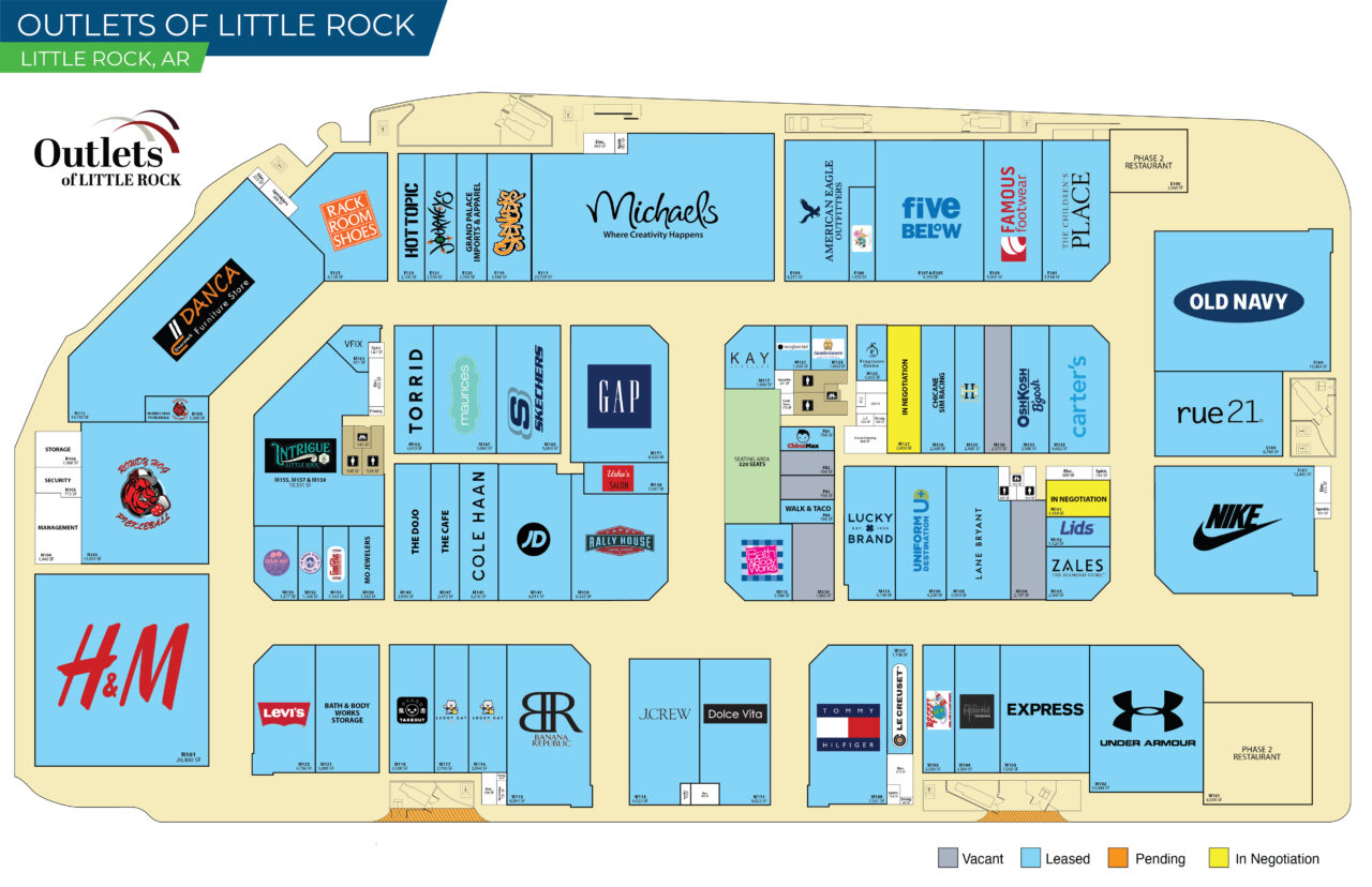 STORES & MAP | Outlets of Little Rock